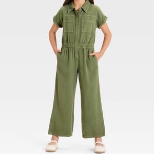 Dark Olive Green youth 10/12 Jumpsuit by cat and jack